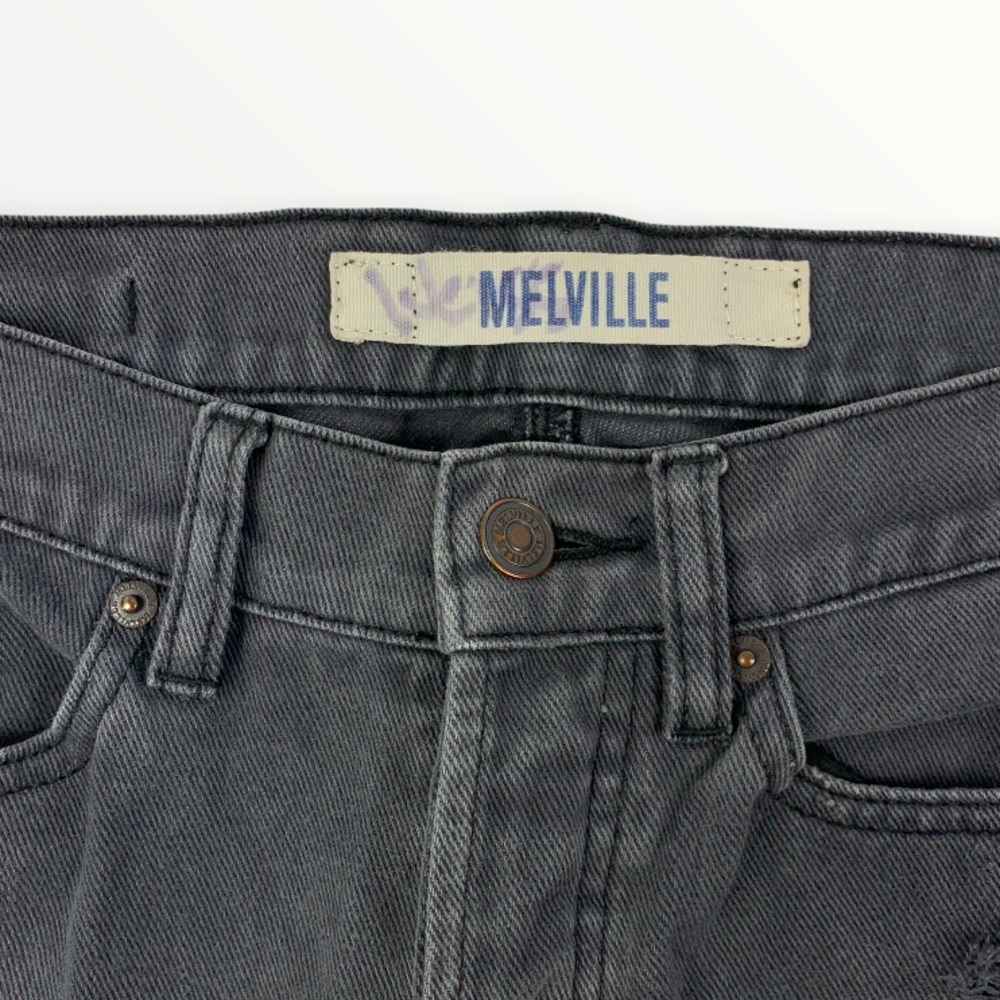 Brandy Melville Distressed Boyfriend Button Fly Jeans - Picture 5 of 9